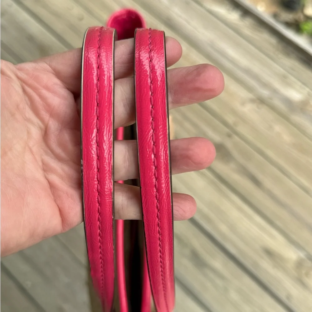 Coach Tan and Pink Signature‎ Tote Bag